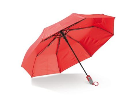 Zusammenfaltbarer 22” Regenschirm mit automatischer Öffnung Rot