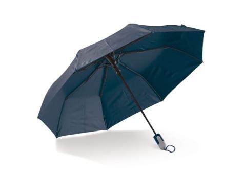 Zusammenfaltbarer 22” Regenschirm mit automatischer Öffnung Dunkelblau