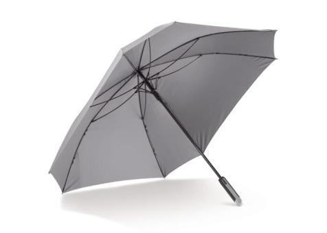 Luxus 27” quadratischer Regenschirm mit automatischer Öffnung Grau