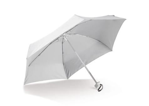 Ultraleichter 21” Regenschirm mit Hülle Weiß