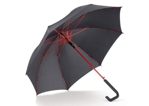 Stick umbrella 23” auto open Black/red