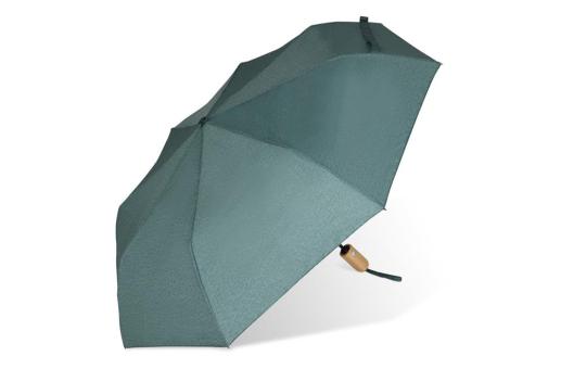 Foldable umbrella 21” R-PET auto open Dark green