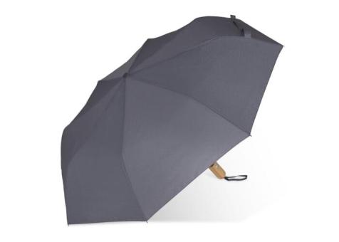 21” faltbarer Regenschirm aus R-PET -Material mit Automatiköffnung Grau