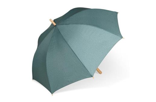 Stick umbrella 25” R-PET straight handle auto open Dark green