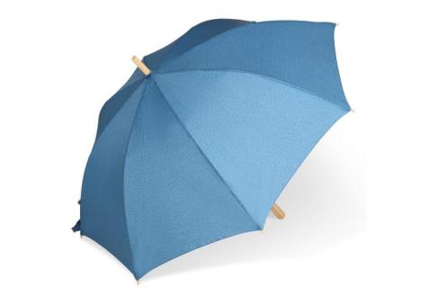 Stick umbrella 25” R-PET straight handle auto open Dark blue