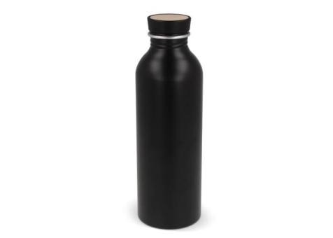 Wasserflasche Jekyll aus recyceltem Aluminium 550ml Schwarz