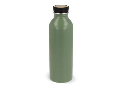 Wasserflasche Jekyll aus recyceltem Aluminium 550ml Olivgrün