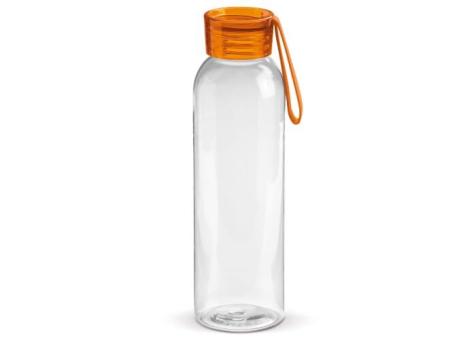 Trinkflasche 600ml Transparent orange