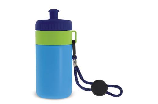 Sports bottle with edge and cord 500ml Combination