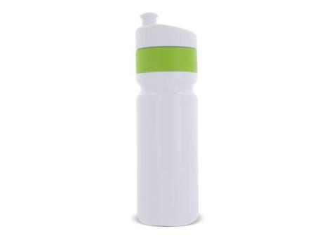 Sportflasche mit Rand 750ml Froschgrün/weiß