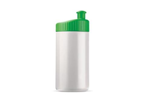 Sportflasche Design 500ml Weiß/grün