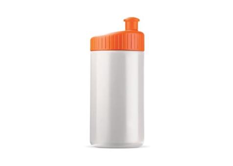 Sportflasche Design 500ml Orange/weiß