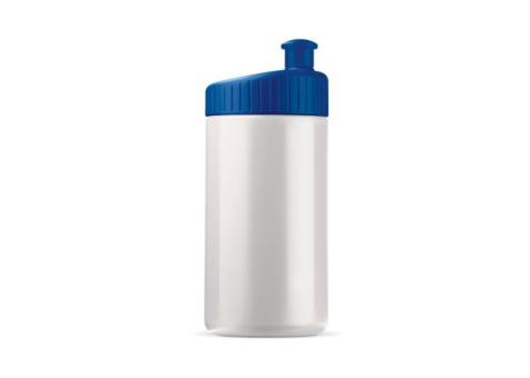 Sportflasche Design 500ml Weiß/blau