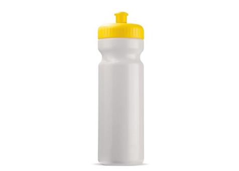 Sportflasche classic 750ml Weiß/gelb