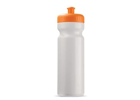 Sportflasche classic 750ml Orange/weiß
