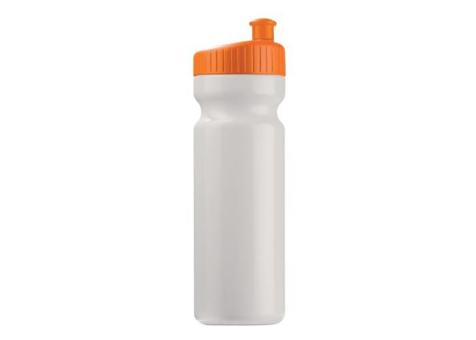 Sportflasche Design 750ml Orange/weiß