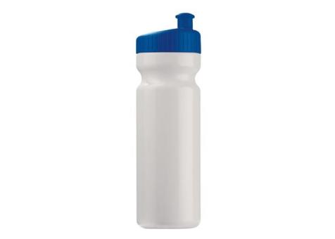 Sportflasche Design 750ml Weiß/blau