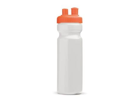 Sportflasche mit Zerstäuber 750ml Orange/weiß