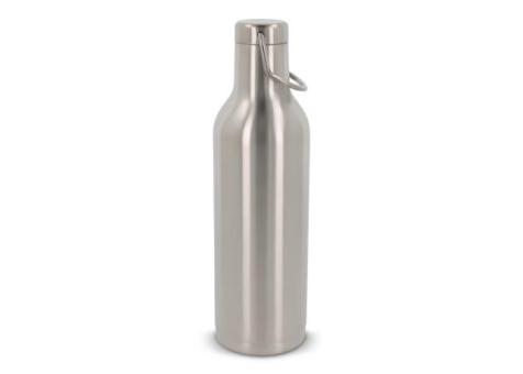 Edelstahl-Isolierflasche 400ml Silber