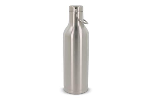 Edelstahl-Isolierflasche 400ml Silber