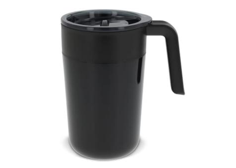 Double walled coffee mug 400ml Black