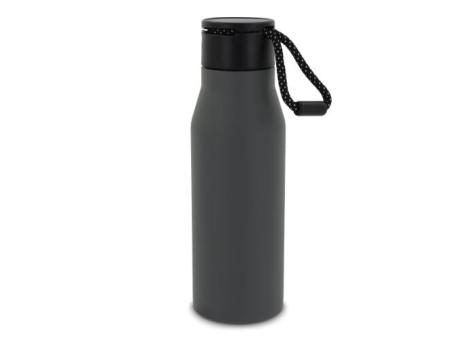 Thermo bottle with rope 600ml Dark grey