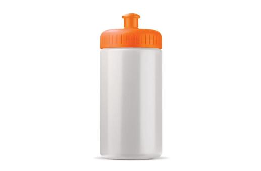 Sportflasche auf Biobasis 500ml basic Orange/weiß