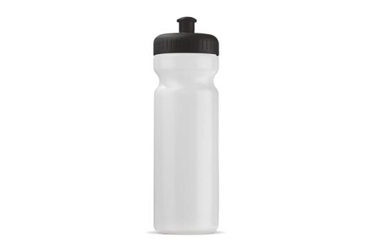 Sportflasche Bio 750ml Transparent schwarz