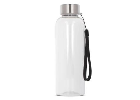 Water bottle Jude R-PET 500ml Transparent black