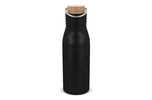 Isolier-Flasche mit Bambusdeckel, 500ml 