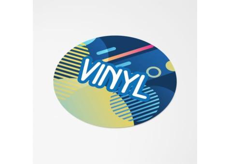 Vinyl Sticker Round Ø 15 mm White