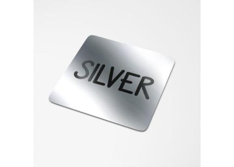 Vinyl Sticker Square 10x10mm Silver