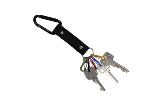 Karibiner Schlüsselanhänger Schwarz