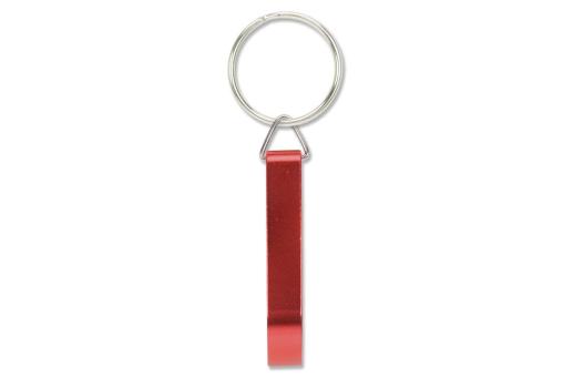 Keyring with bottle opener Red