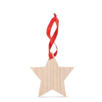 WOOSTAR Star shaped hanger Timber
