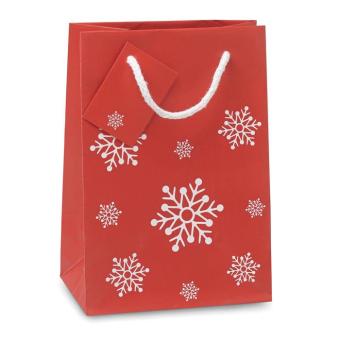 BOSSA SMALL Gift paper bag small Red