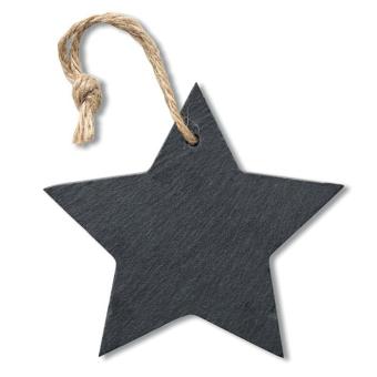 SLATESTAR Anhänger Stern Schwarz