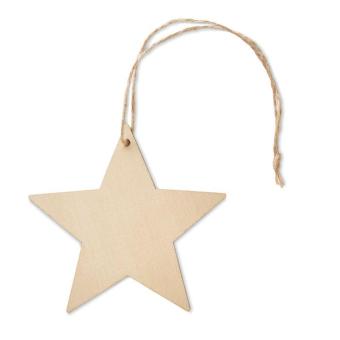 ESTY Wooden star shaped hanger Timber
