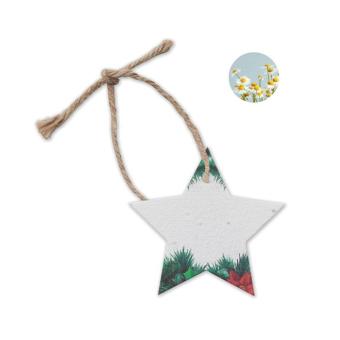 STARSEED Seed paper Xmas ornament White