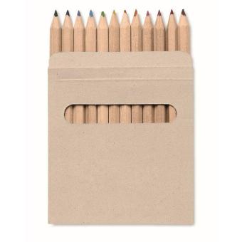 ARCOLOR 12 coloured pencils set Brown