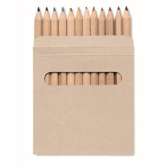 ARCOLOR 12 coloured pencils set Brown