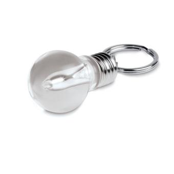 ILUMIX Light bulb shape key ring Transparent