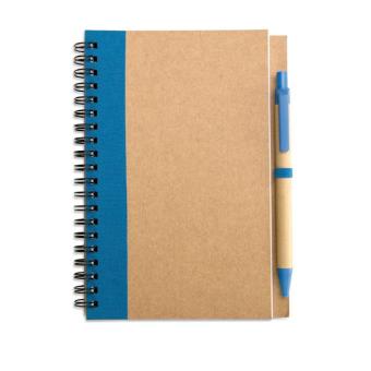 SONORA PLUS B6 recycled notebook with pen Aztec blue