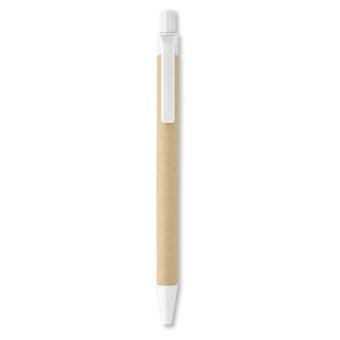CARTOON Paper/corn PLA ball pen White