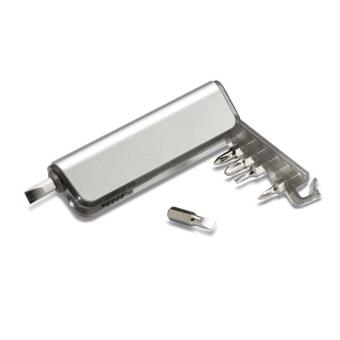 ALUTOOL Multitool holder and LED torch Transparent grey