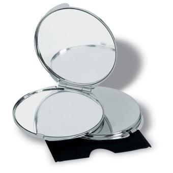 GUAPAS Make-up Spiegel Silber glänzend