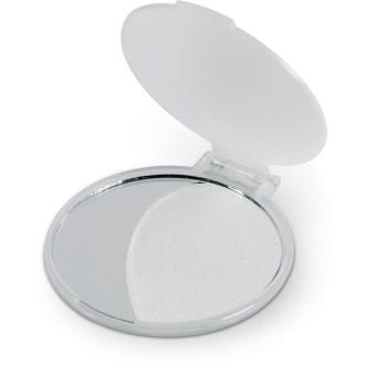 MIRATE Make-Up-Spiegel Transparent weiß