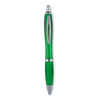 RIOCOLOUR Push button ball pen Transparent green