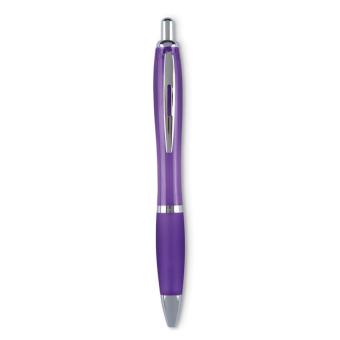 RIOCOLOUR Push button ball pen Transparent purple