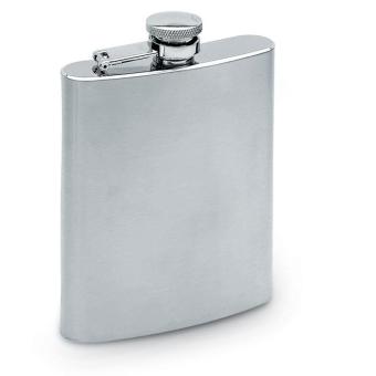 SLIMMY FLASK Slim hip flask 200ml Flat silver